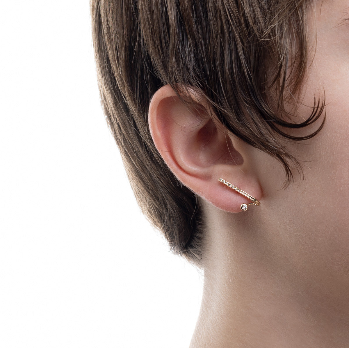 DROSERA Diamond Earring for Right ear
