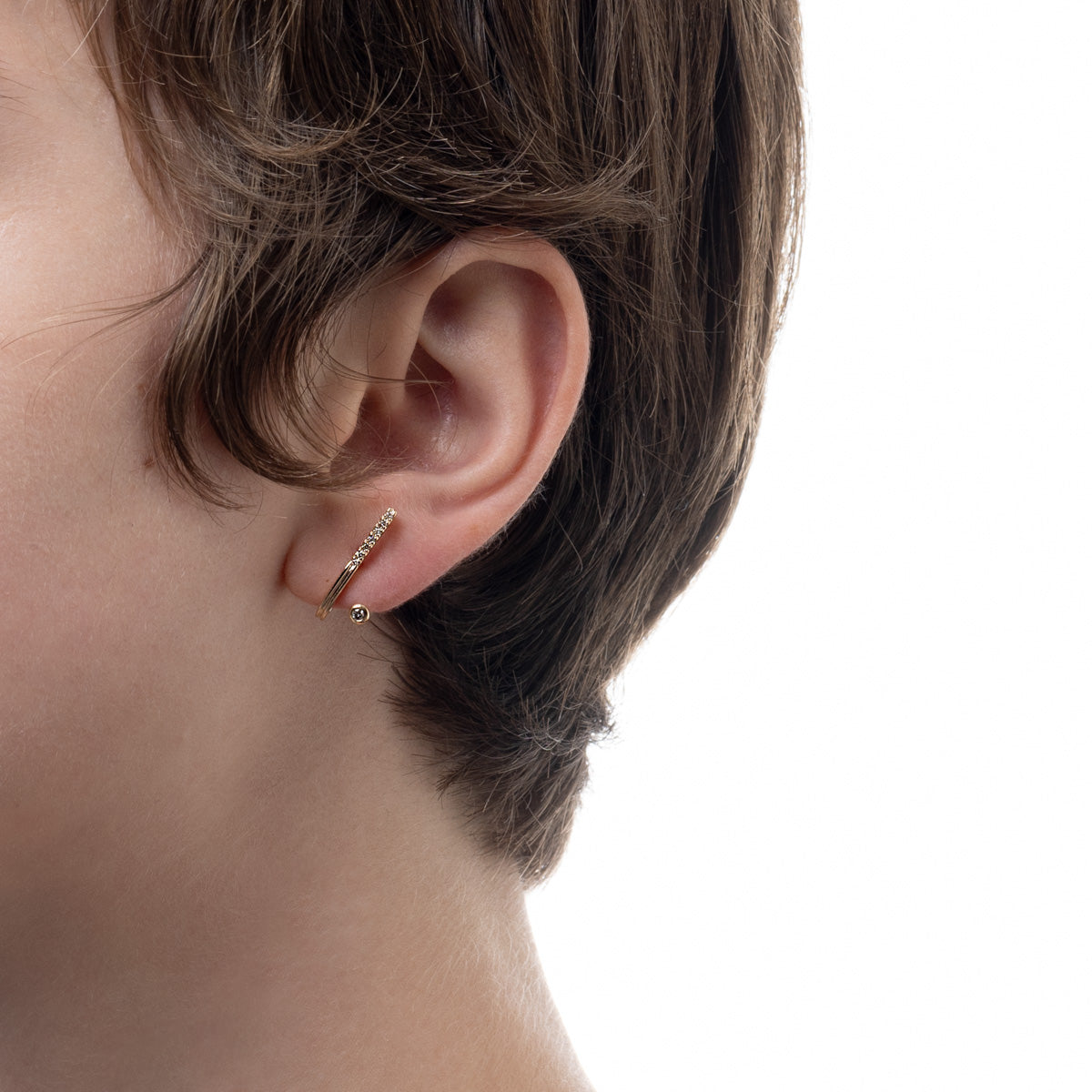 DROSERA Diamond Earring for Left ear