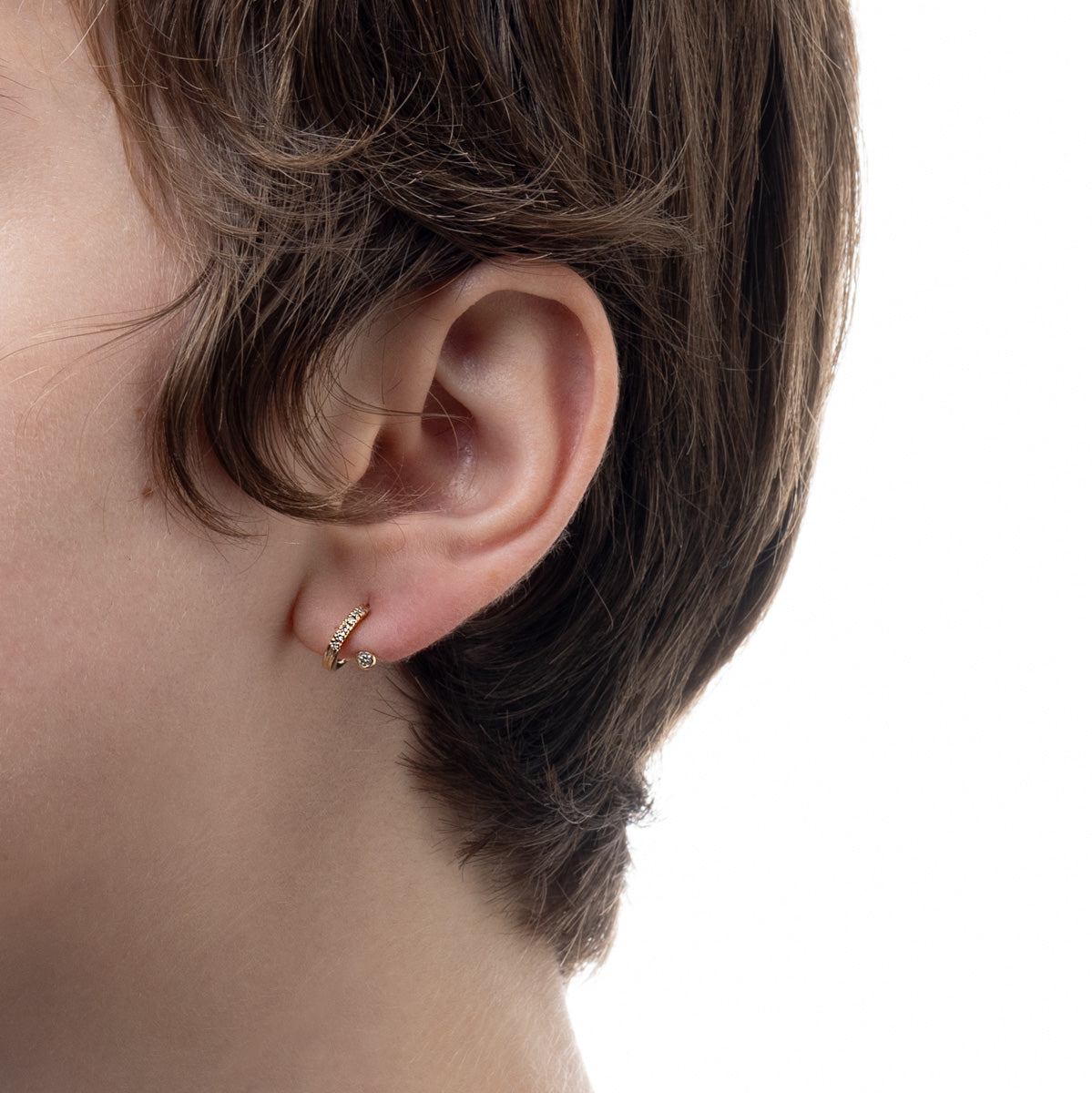 DROSERA Diamond Earring for Left ear