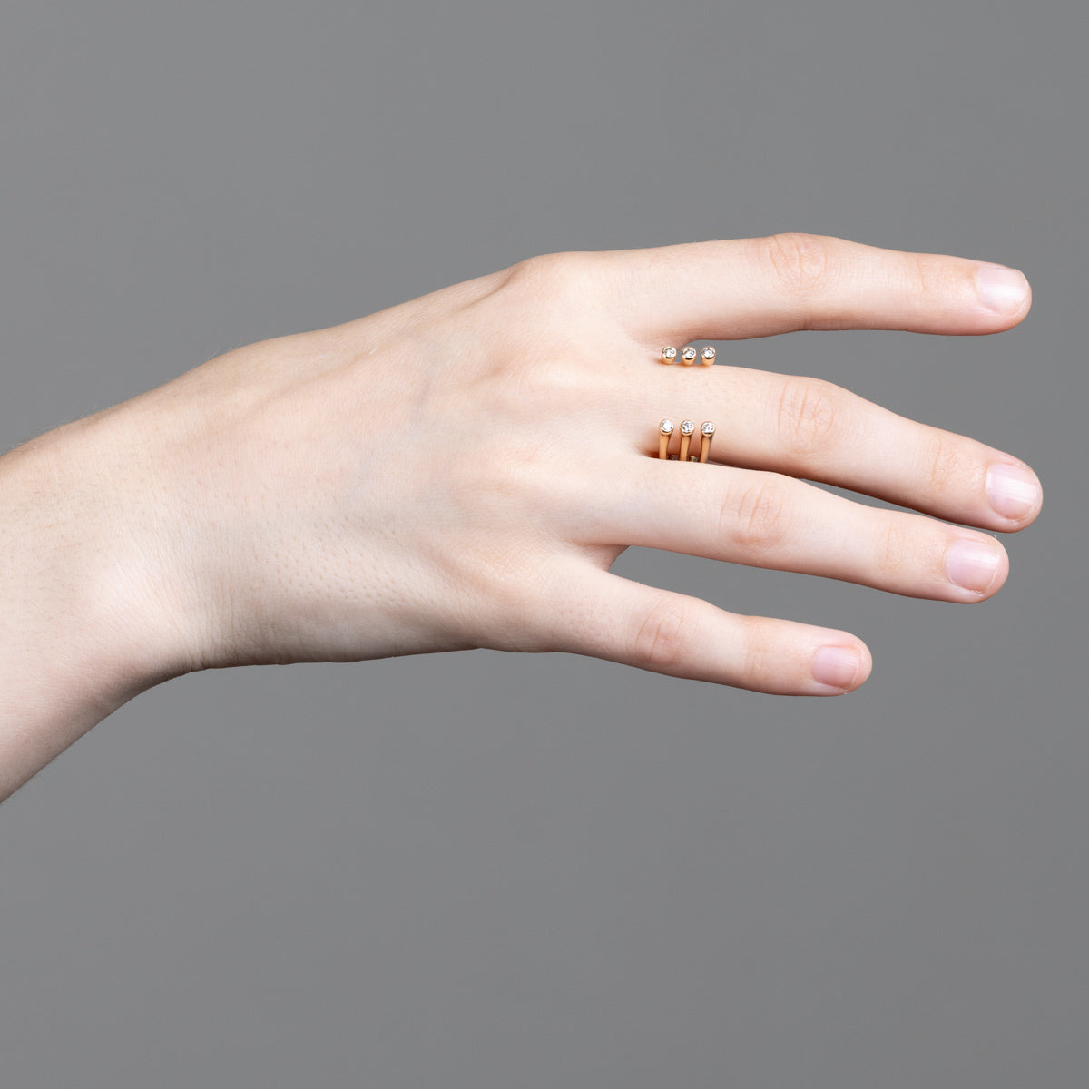 【Made-To-Order】 DROSERA Diamond Cuff Ring
