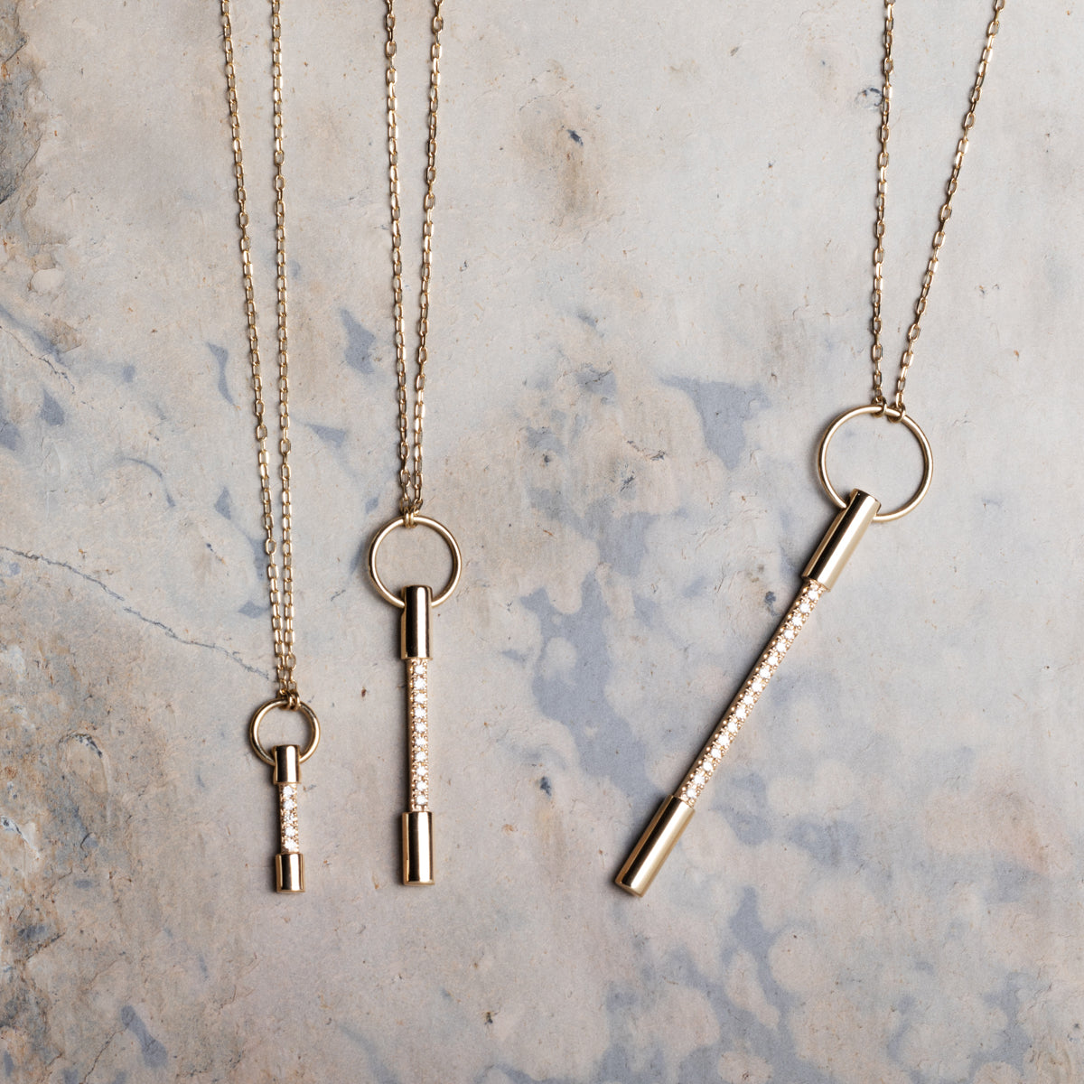 PUNCTURE Diamond Necklace Small size