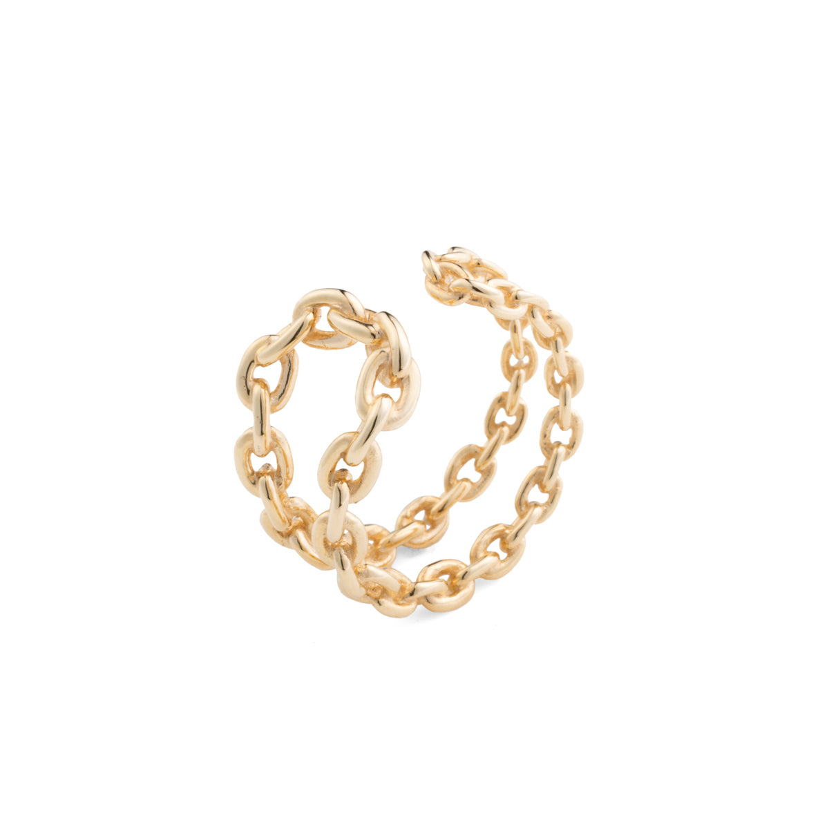 ALL ABOUT BASICS Double Line Chain Ear Cuff Small size
