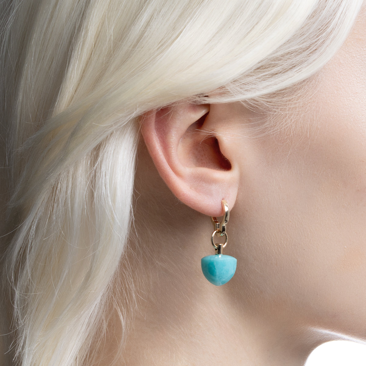 BIRD OF PARADISE Charm, Amazonite