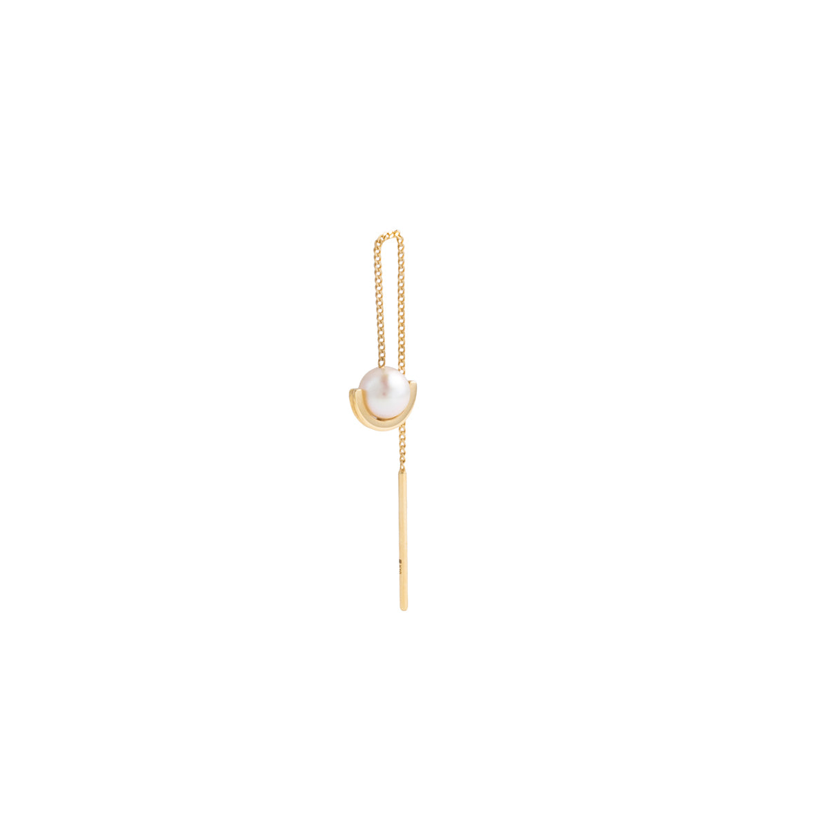 Mini BELUGA Pearl Chain Earring