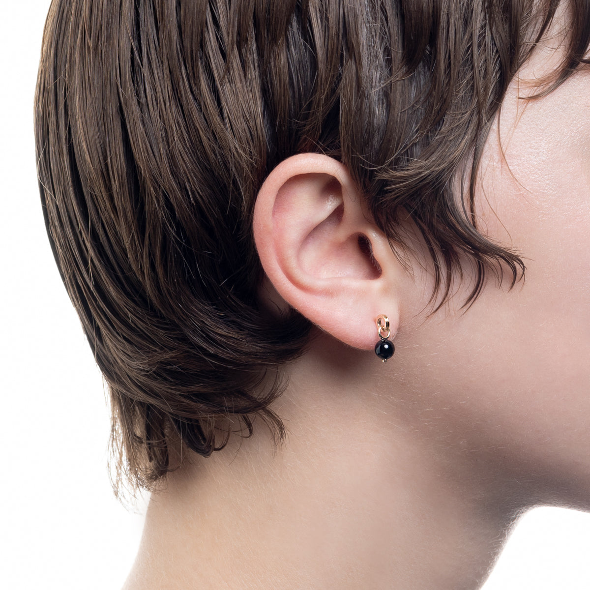 Mini BELUGA Onyx Earring