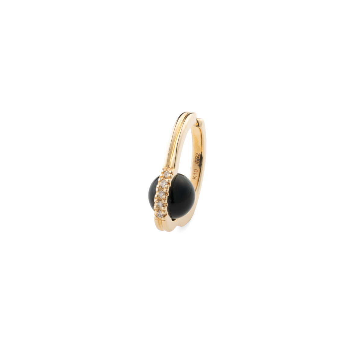 Mini BELUGA Diamond Onyx Ear Cuff