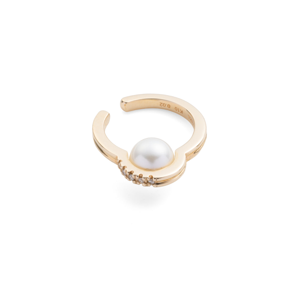 Mini BELUGA Diamond Pearl Ear Cuff