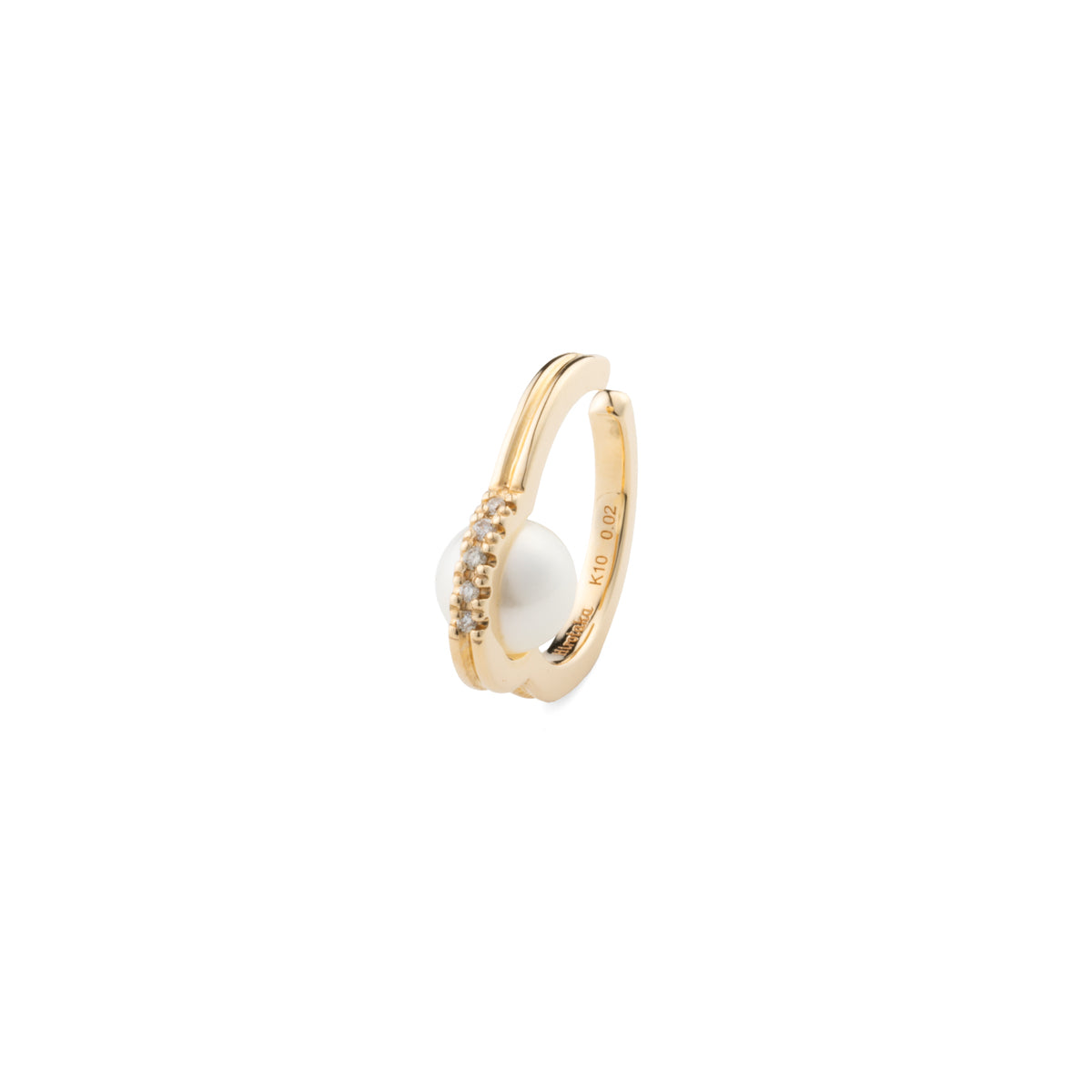 Mini BELUGA Diamond Pearl Ear Cuff