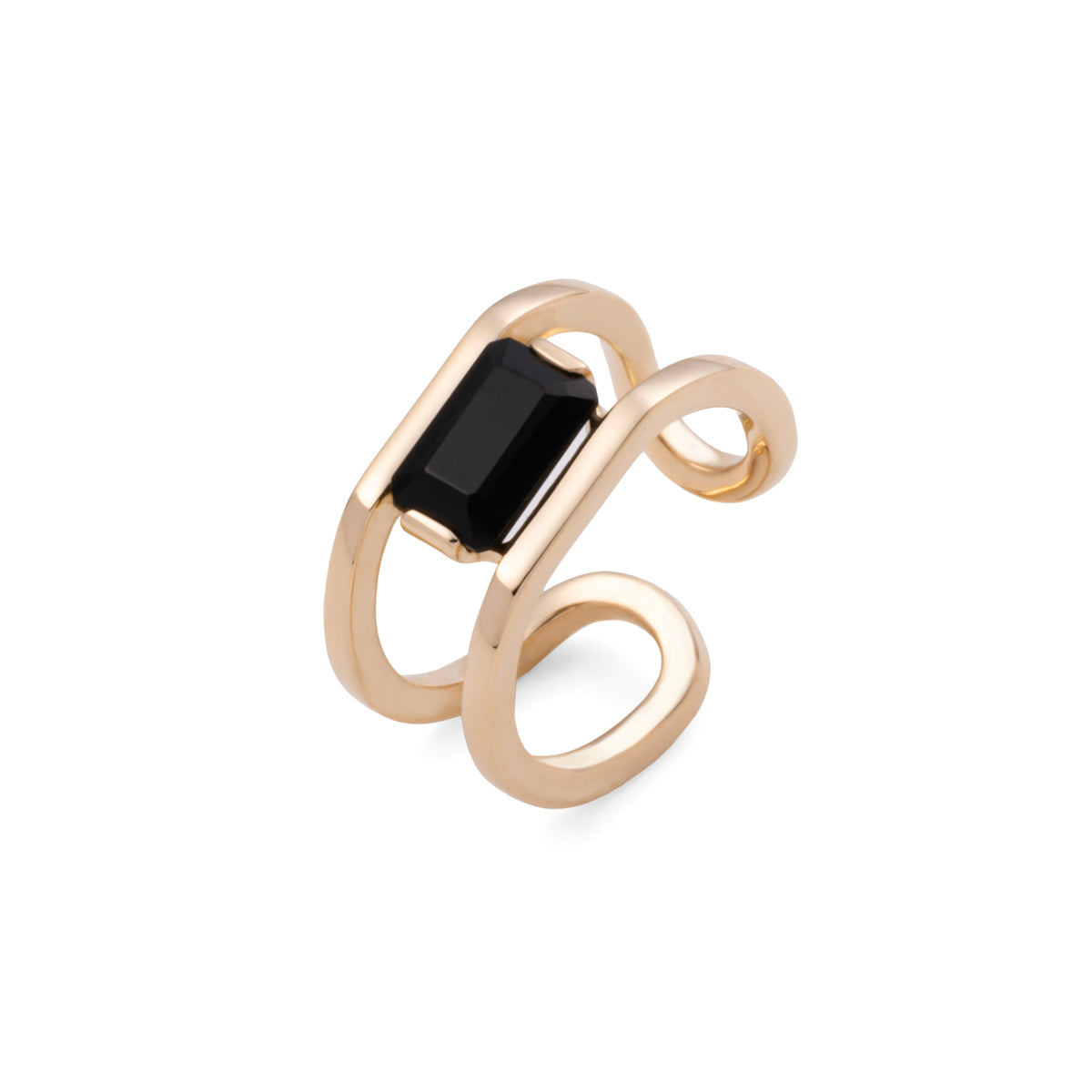 BIRD OF PARADISE Onyx Ear Cuff