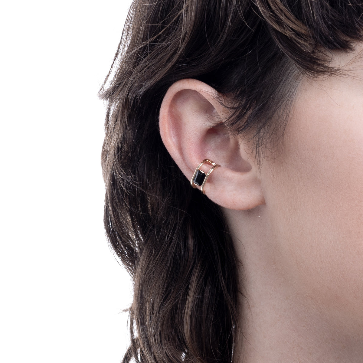 BIRD OF PARADISE Onyx Ear Cuff