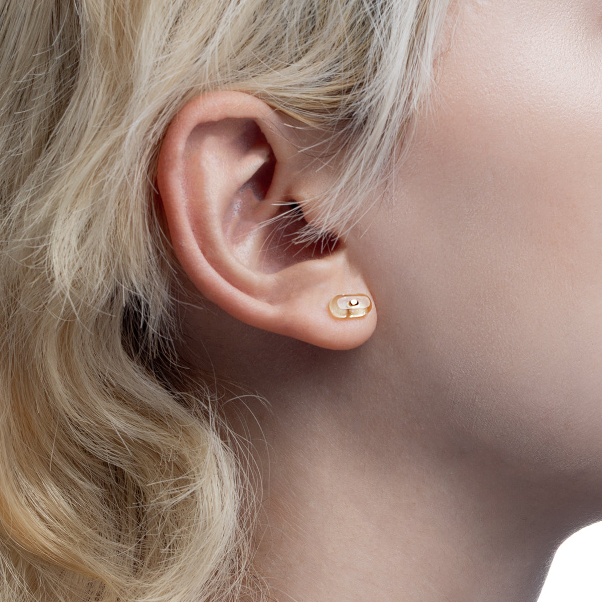 BIRD OF PARADISE Oblong Bird's Eye Earring, Lemon Quartz Smorky Quartz
