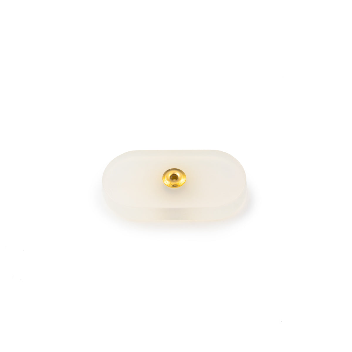 Oblong White Chalcedony Stone for SPEAR Earring