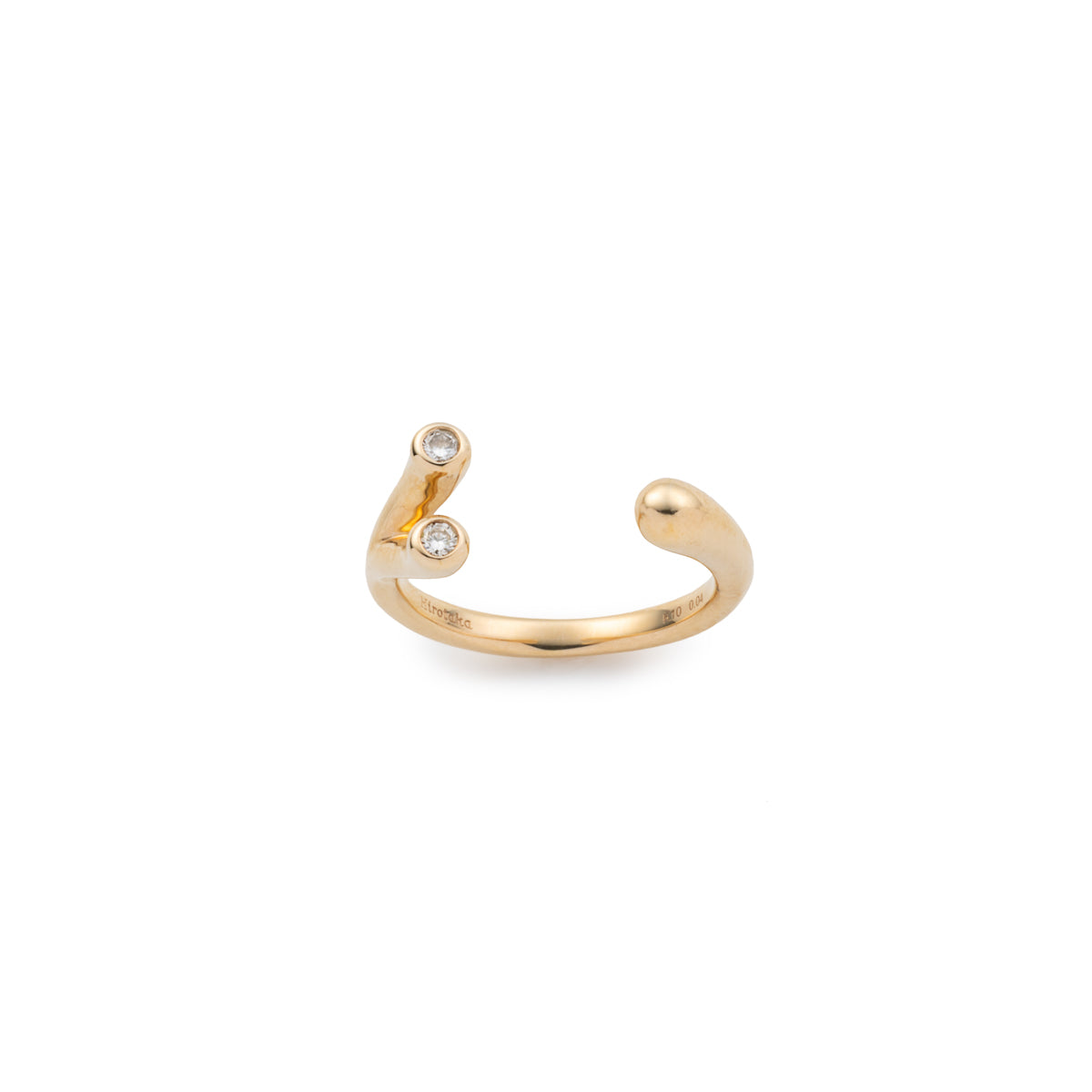 DROSERA Diamond pinky Cuff Ring