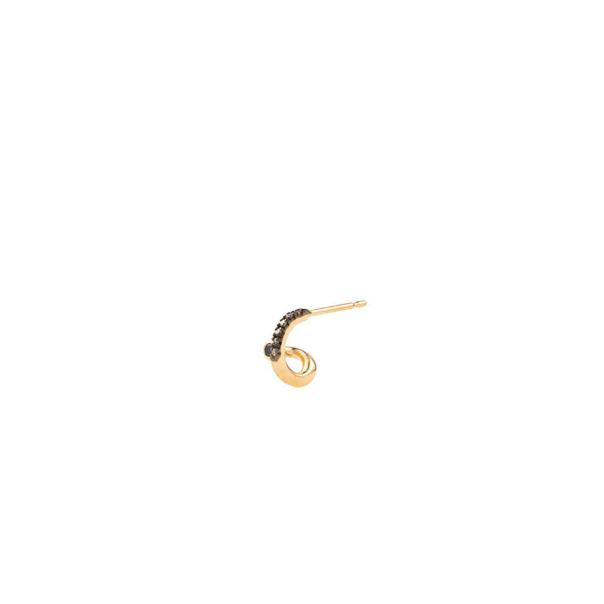 DROSERA Black and White Diamond Earring for Right ear