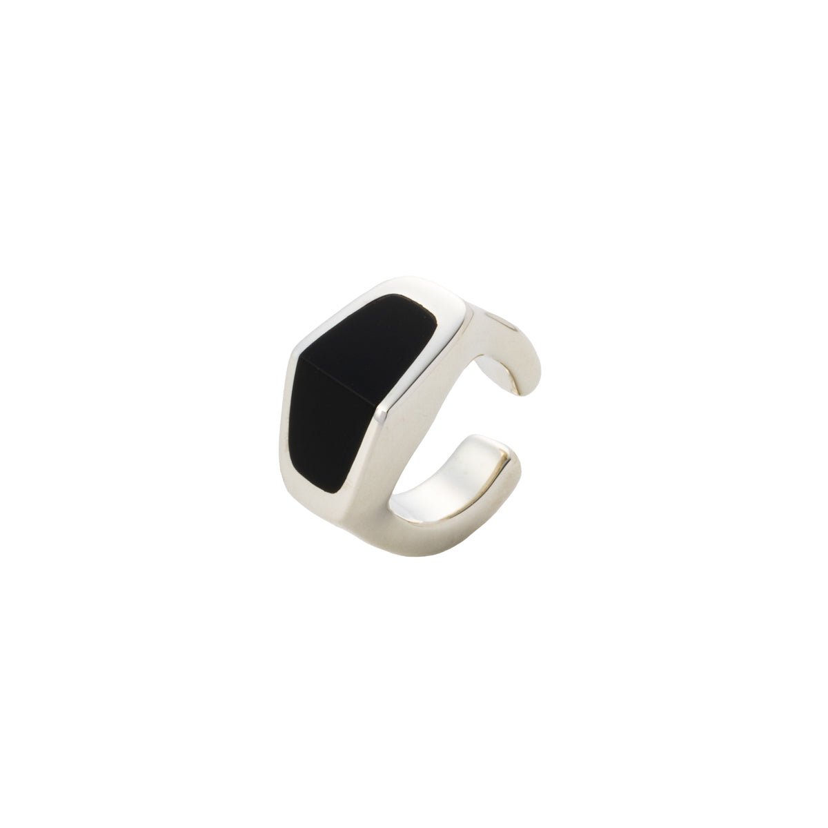 EQUINOX-Pyramid Onyx Ear Cuff