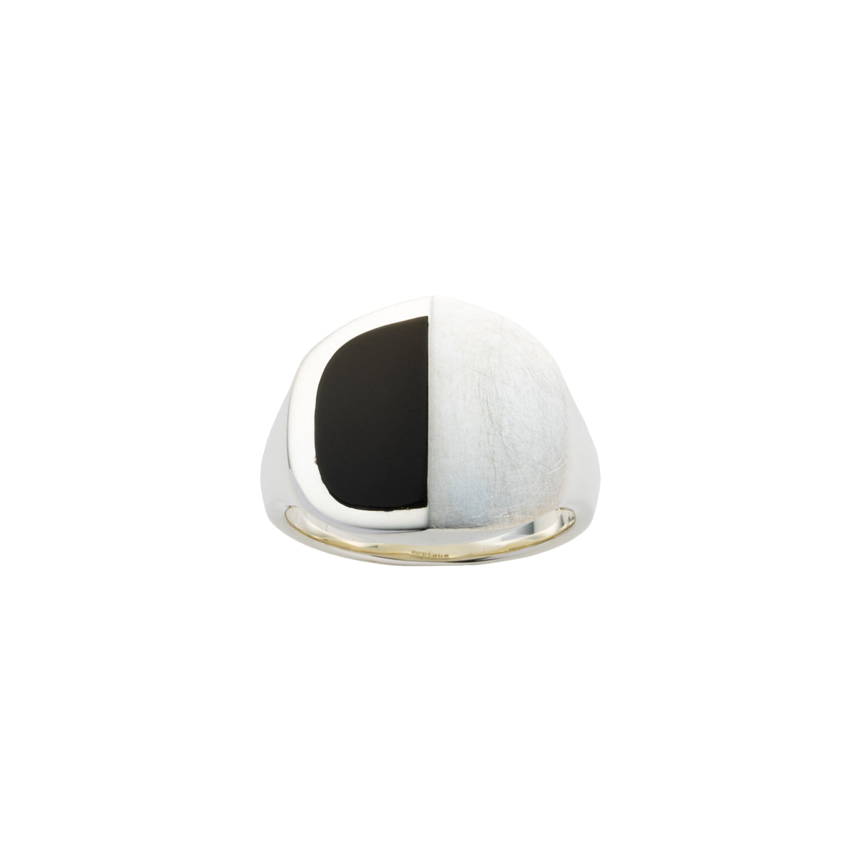 【Made-To-Order】EQUINOX-Pyramid Half Moon Onyx Ring