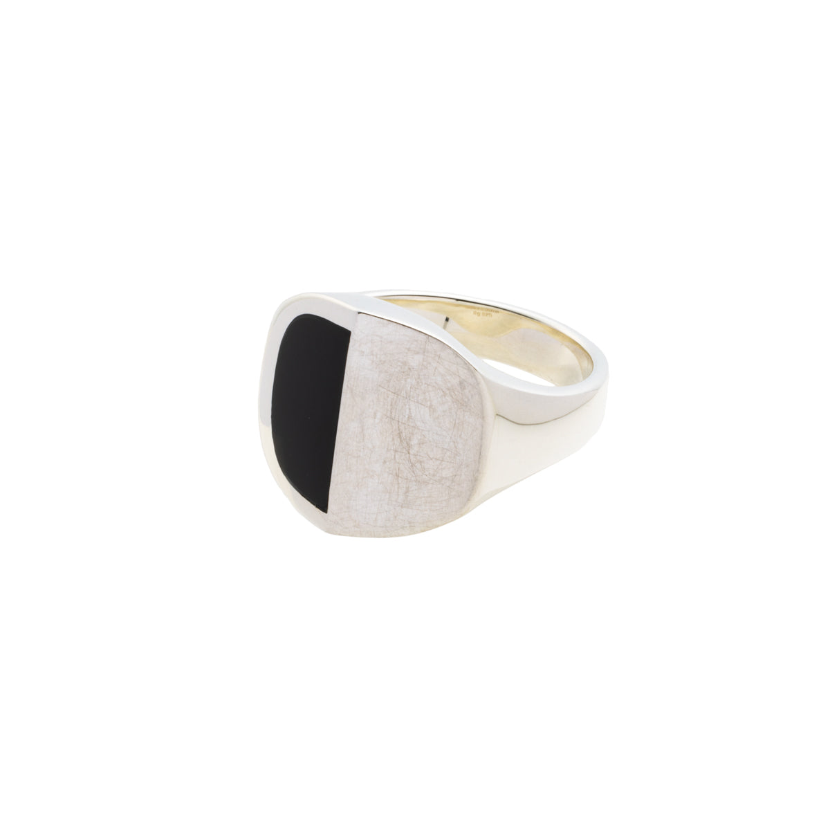 【Made-To-Order】EQUINOX-Pyramid Half Moon Onyx Ring