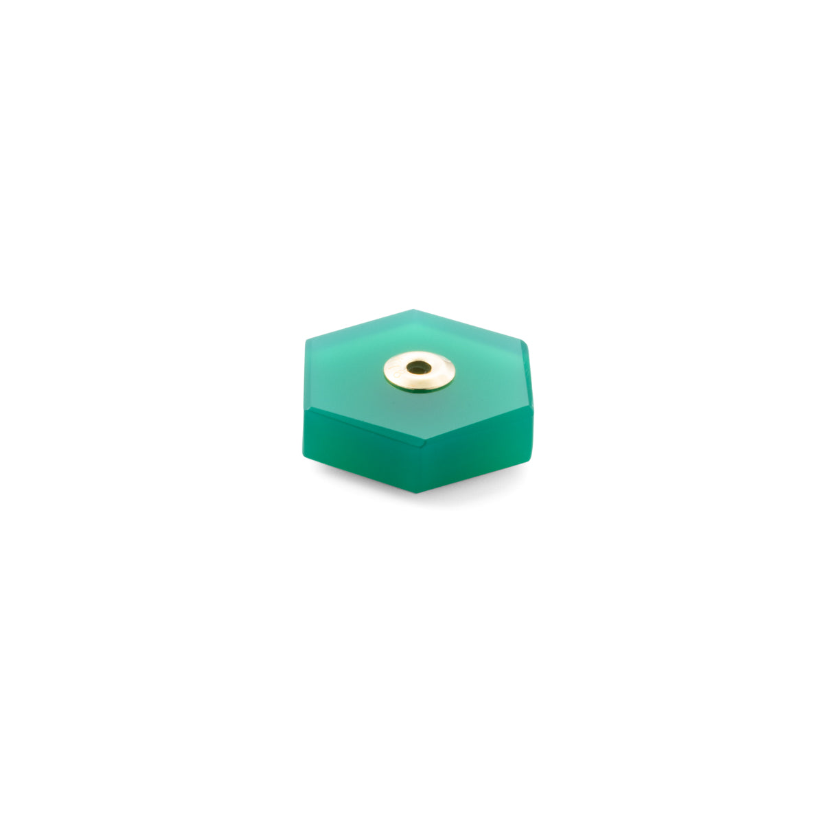 Hexagon Green Agate Stone for SPEAR Earring