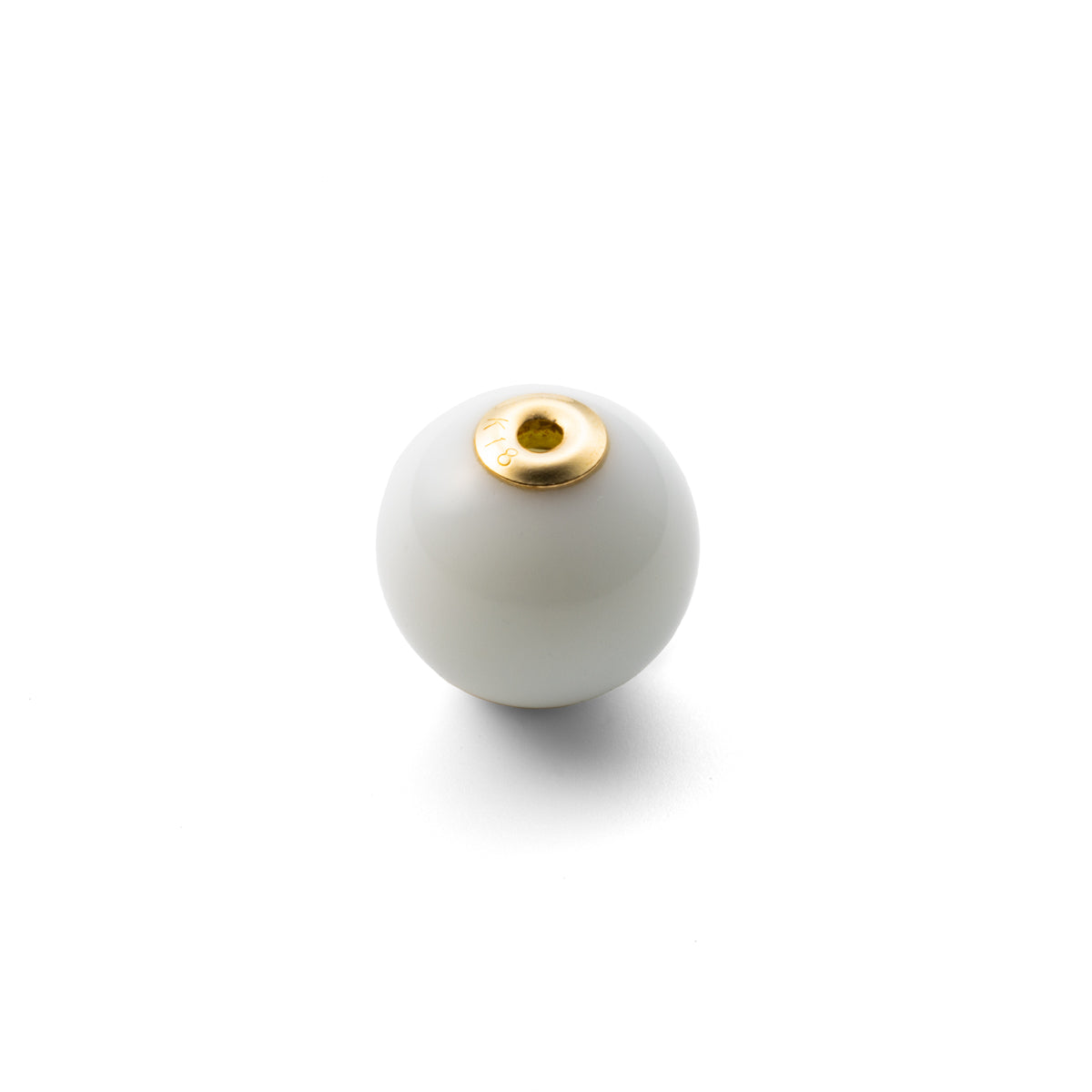 Ball White Agate Stone for SPEAR Earring