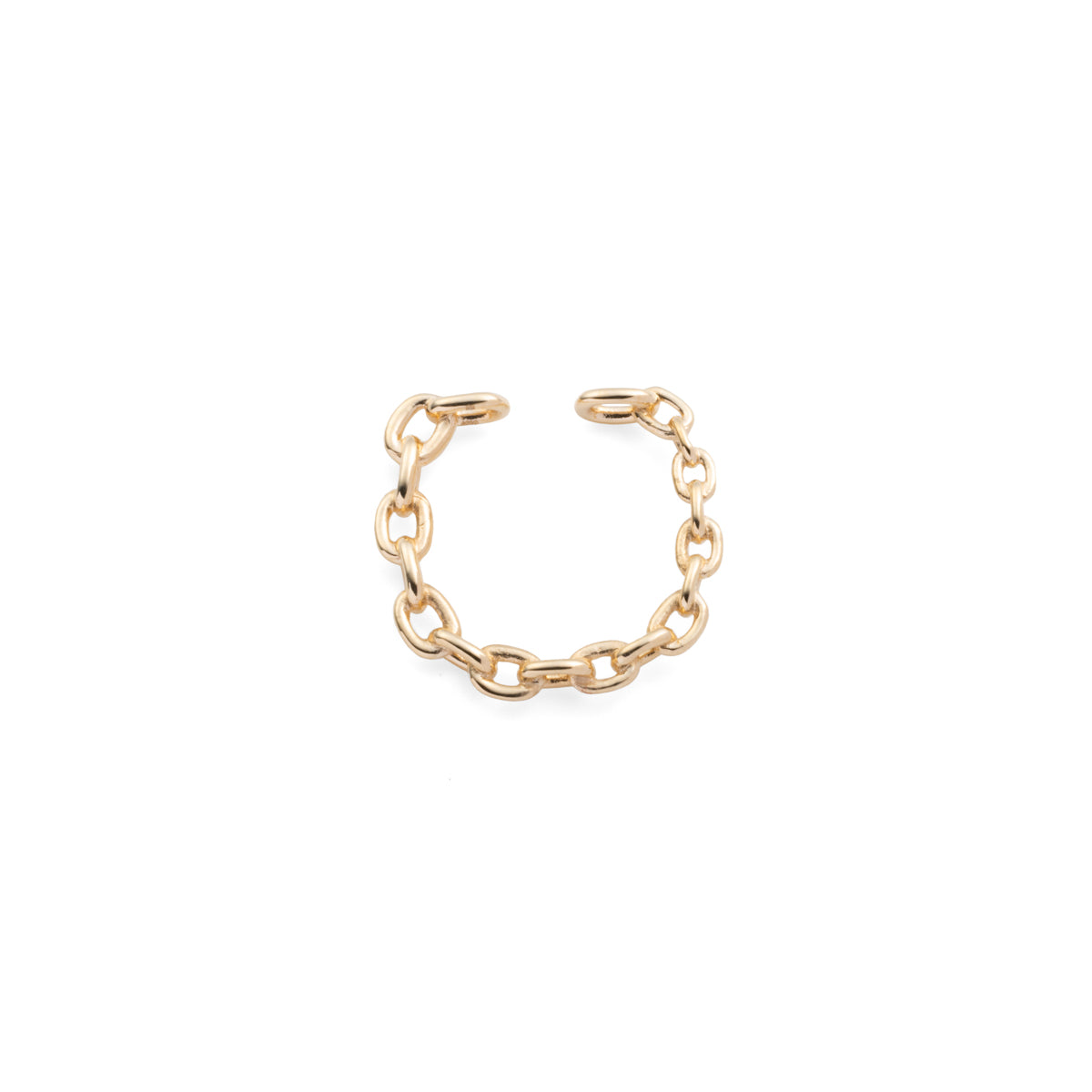 ALL ABOUT BASICS Oblong Chain Ear Cuff Small size