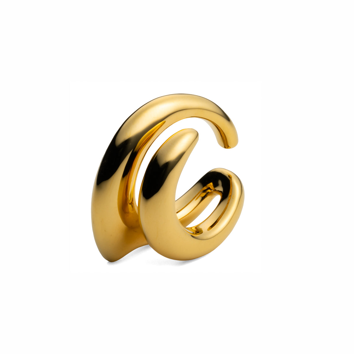 PARAKEET Ear Cuff Gold Plated for Left ear