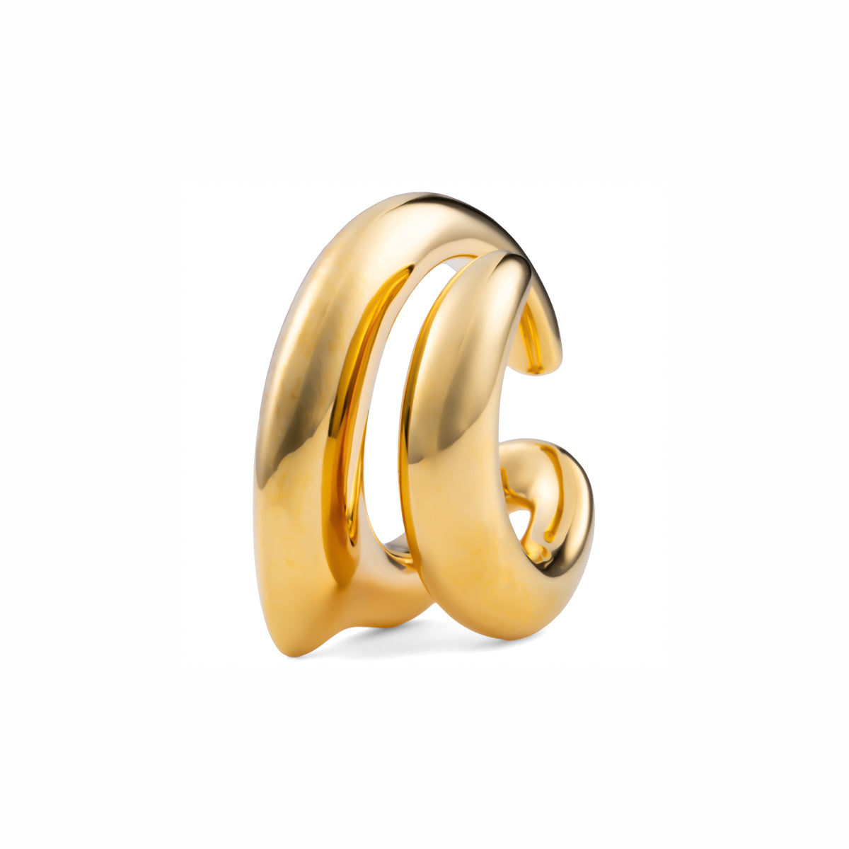 PARAKEET Ear Cuff Gold Plated for Left ear