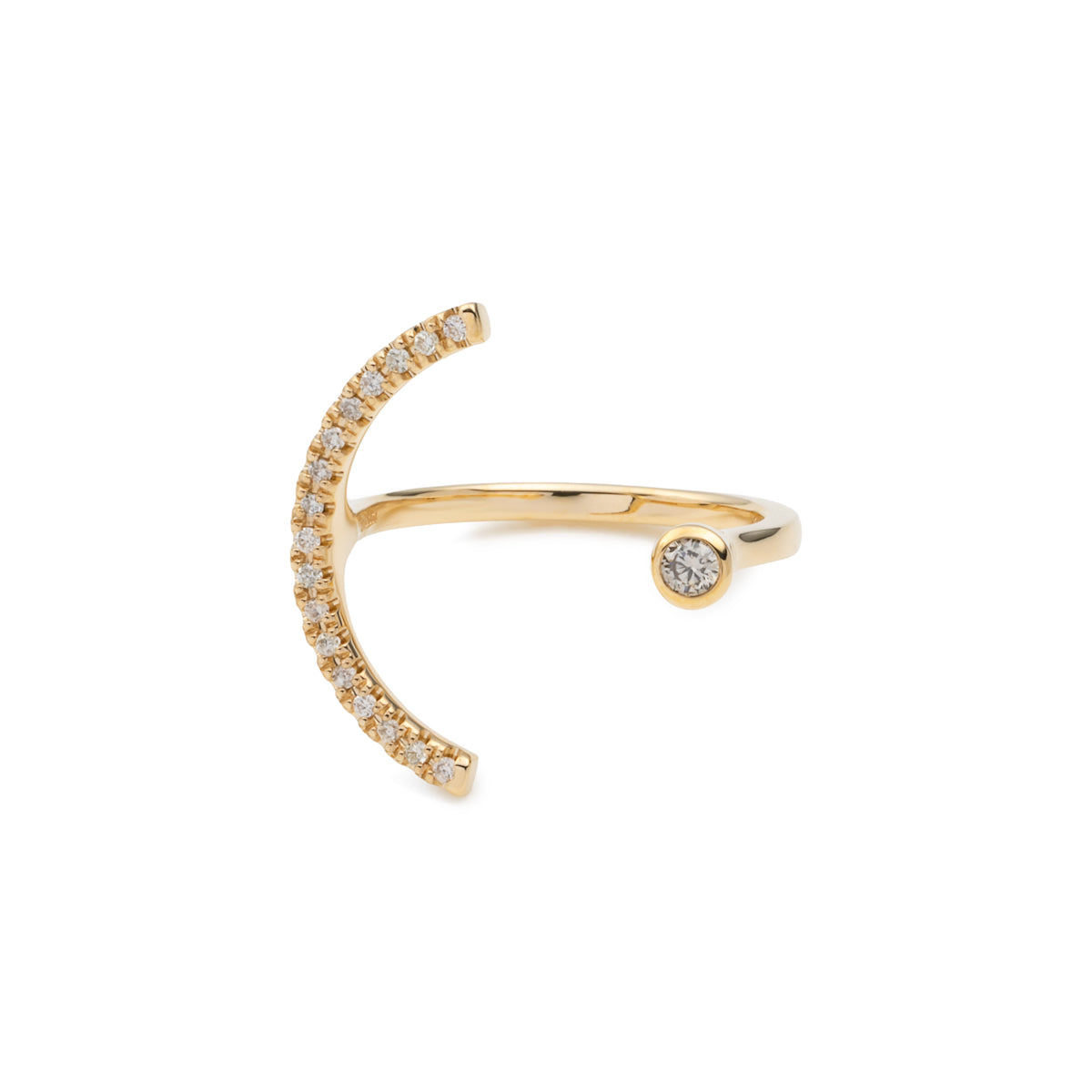 【Made-To-Order】 TREEHOPPER Diamond Cuff Ring