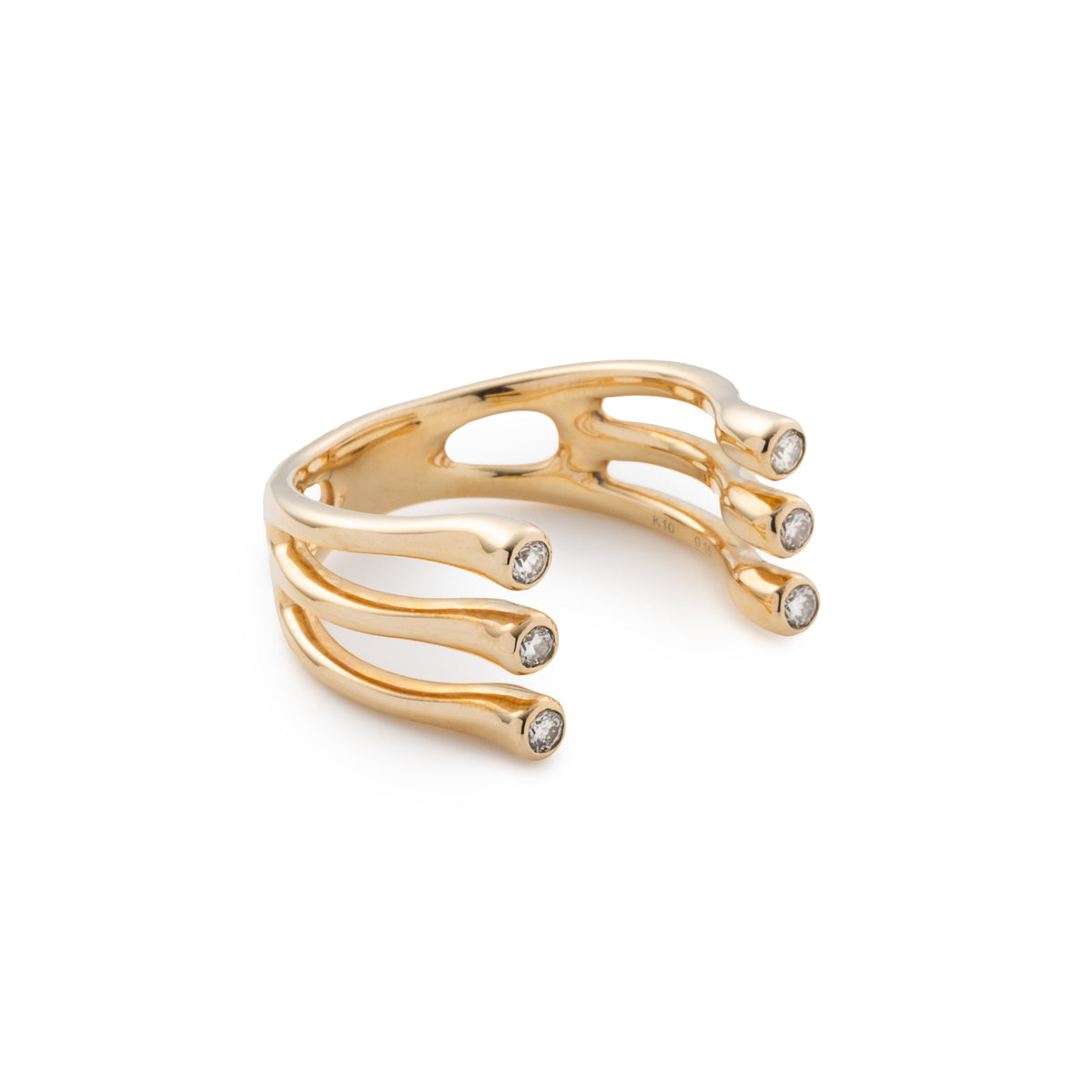 【Made-To-Order】 DROSERA Diamond Cuff Ring