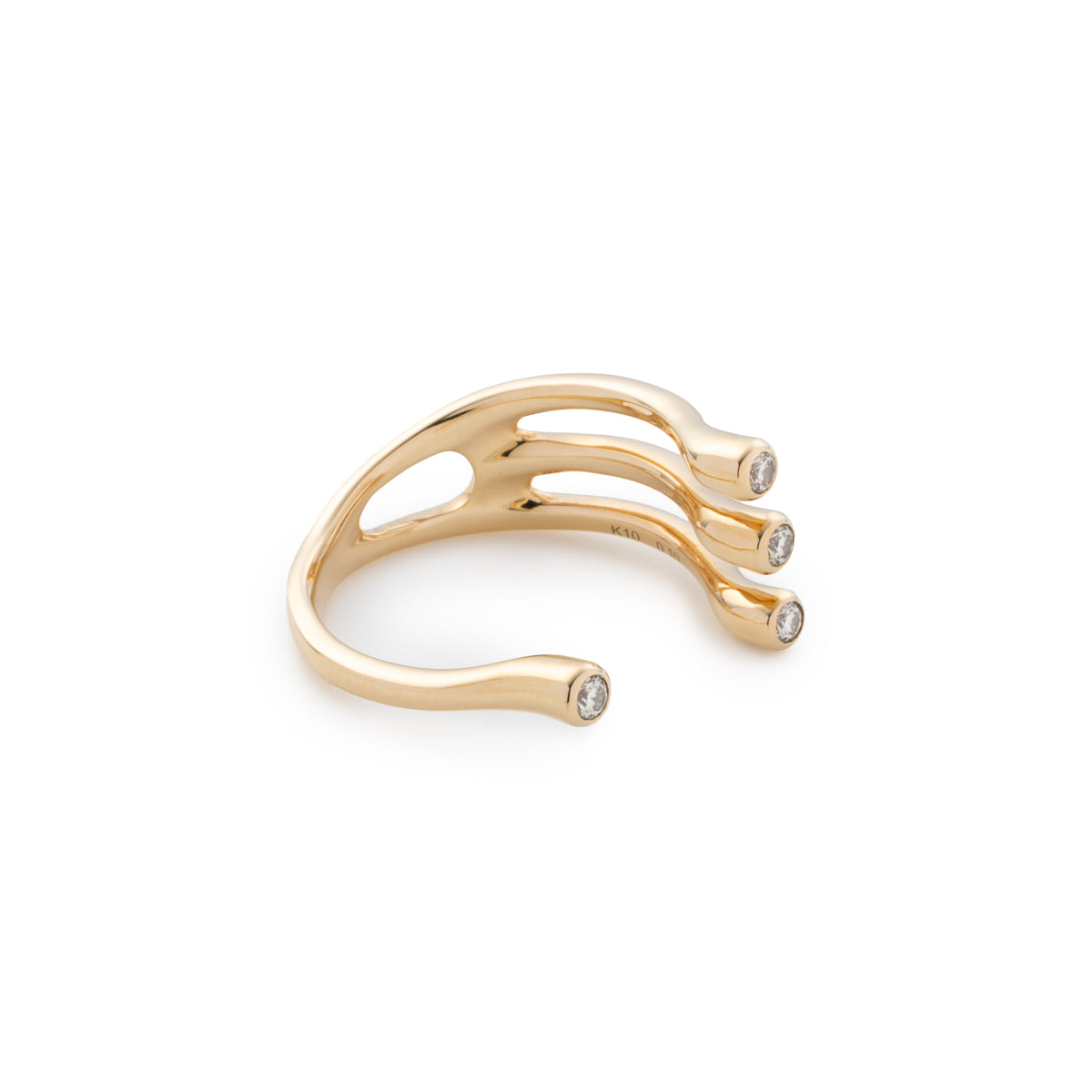 DROSERA Diamond Cuff Ring
