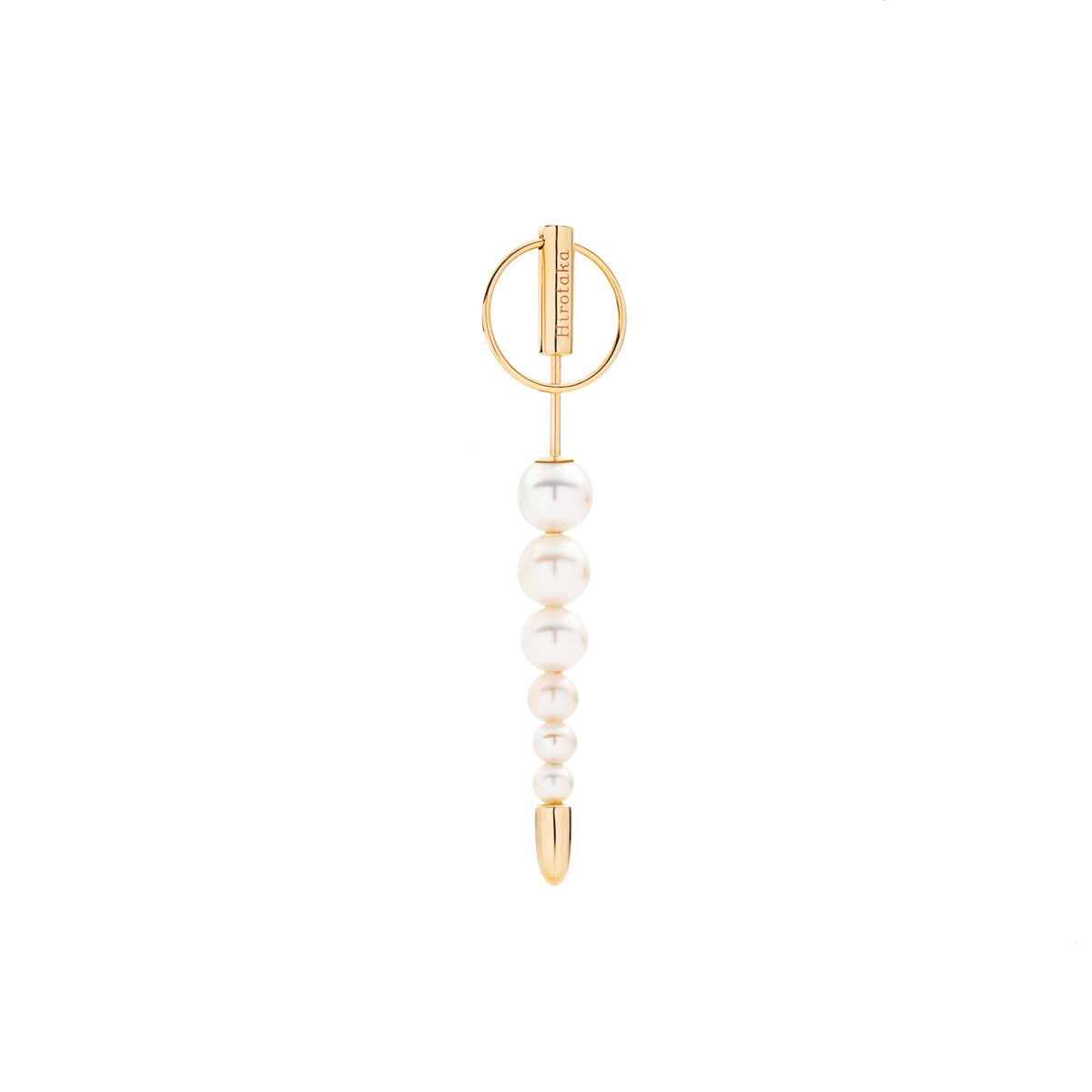 HOLIDAY GIFT SET PUNCTURE Back Spear Akoya Pearl Earring