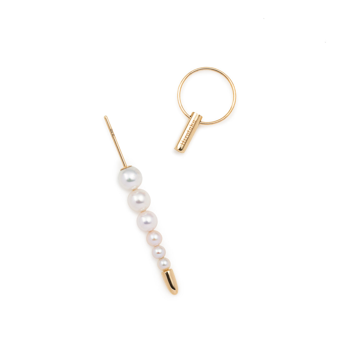 HOLIDAY GIFT SET PUNCTURE Back Spear Akoya Pearl Earring