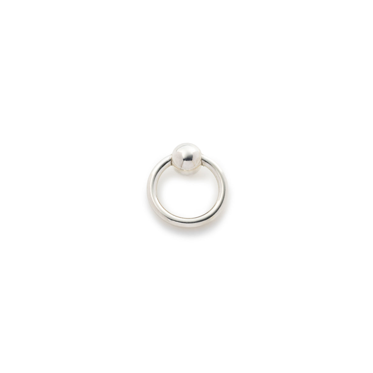 Silver Captive Ball Ring for SPEAR Earring