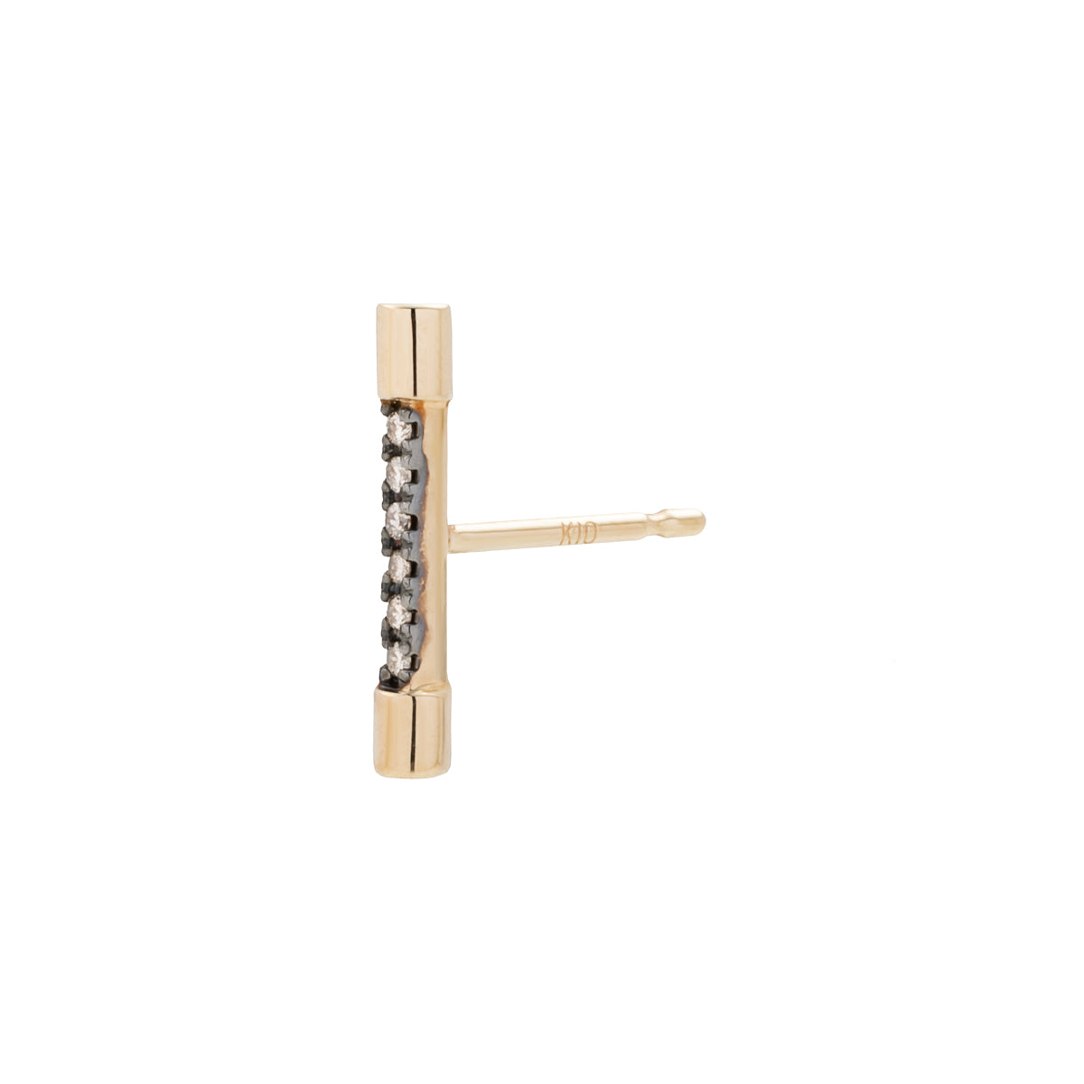 PUNCTURE Diamond Earring Black Ruthenium Plated