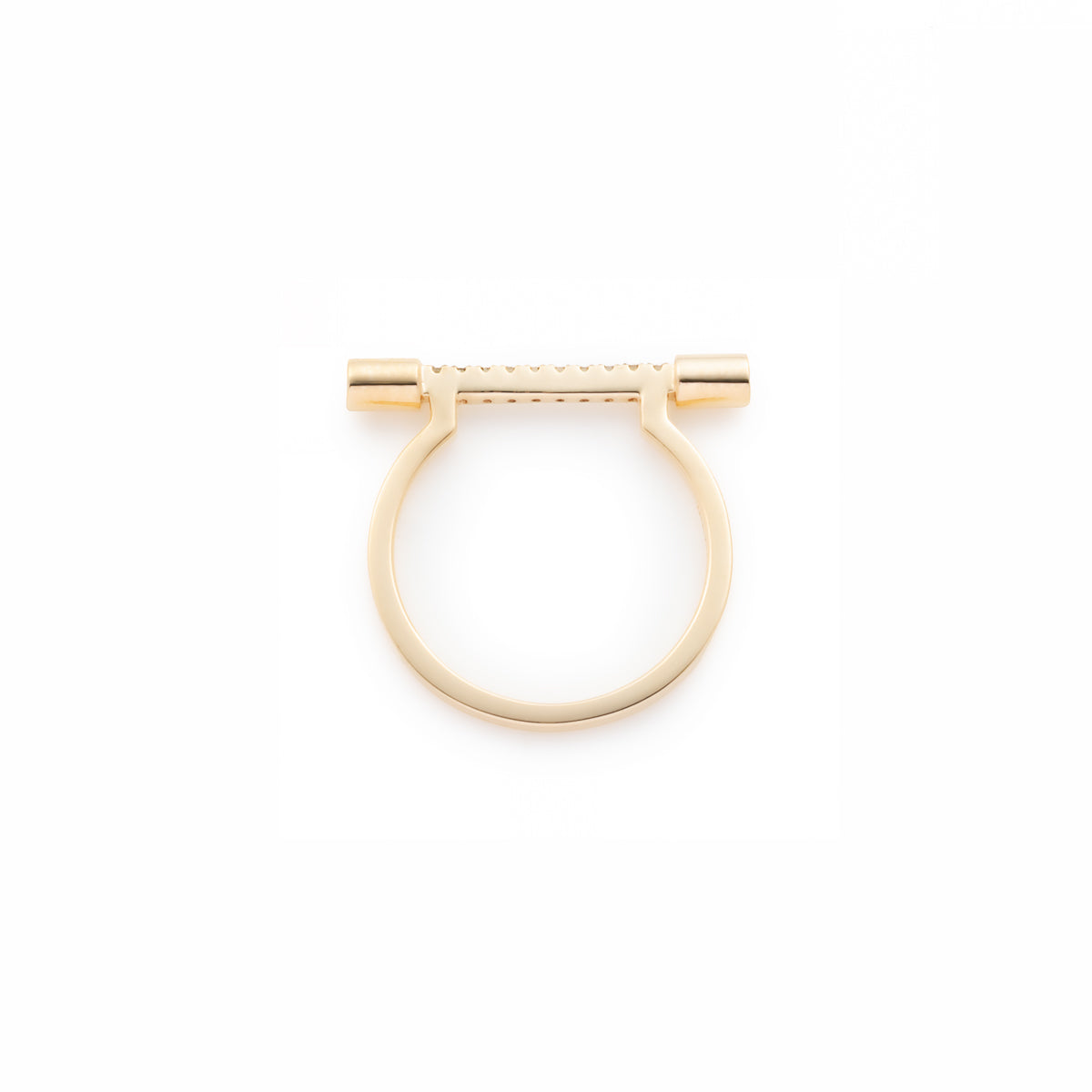 【Made-To-Order】PUNCTURE Diamond Ring Black Ruthenium Plated