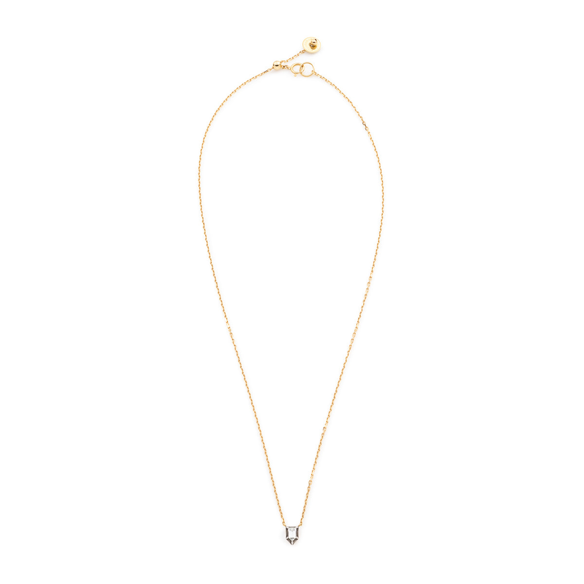 K18 ALL ABOUT BASICS Modified Fancy Cut Diamond Necklace