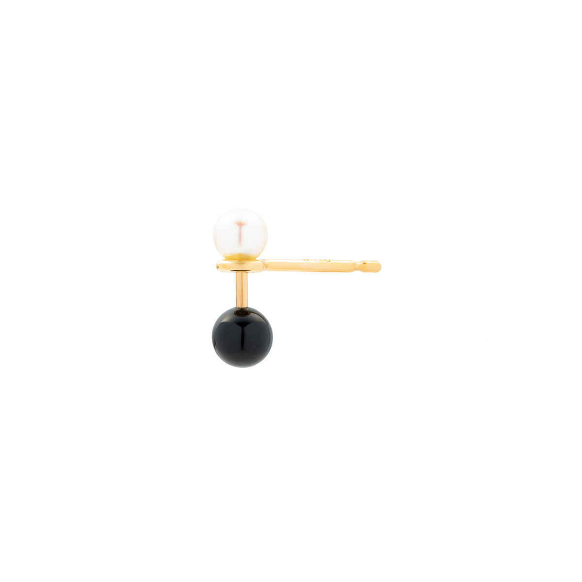 HONEY ANT Akoya Pearl Onyx Earring