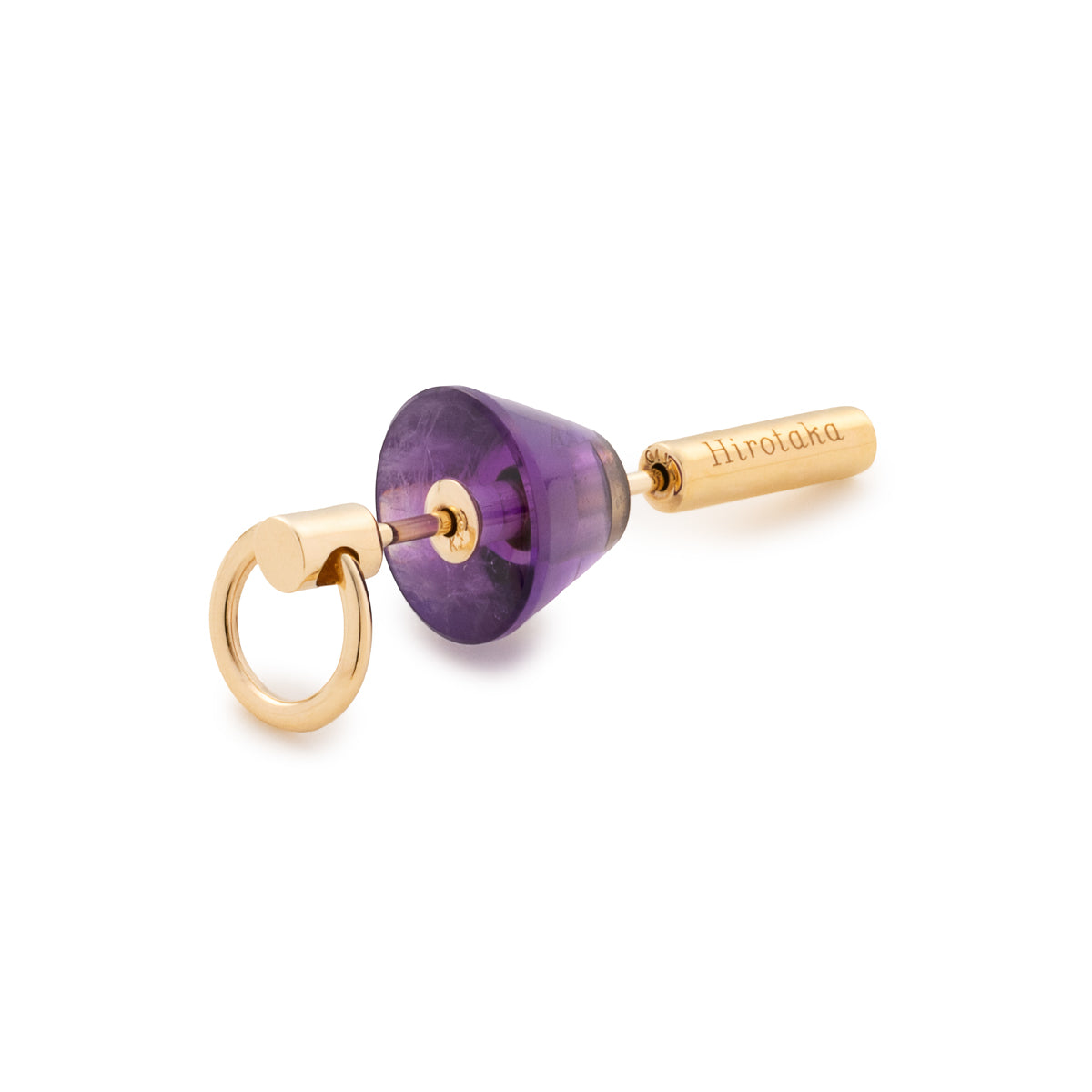 SPEAR Door Knocker Earring Small size, Amethyst
