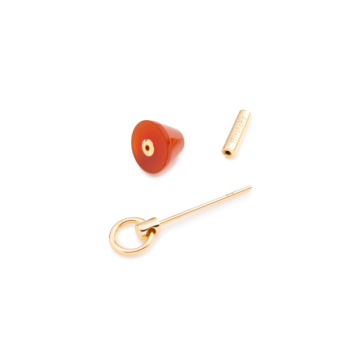 SPEAR Door Knocker Earring Small size, Carnelian