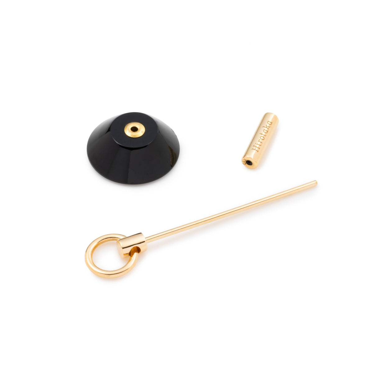 SPEAR Door Knocker Earring Medium size, Onyx
