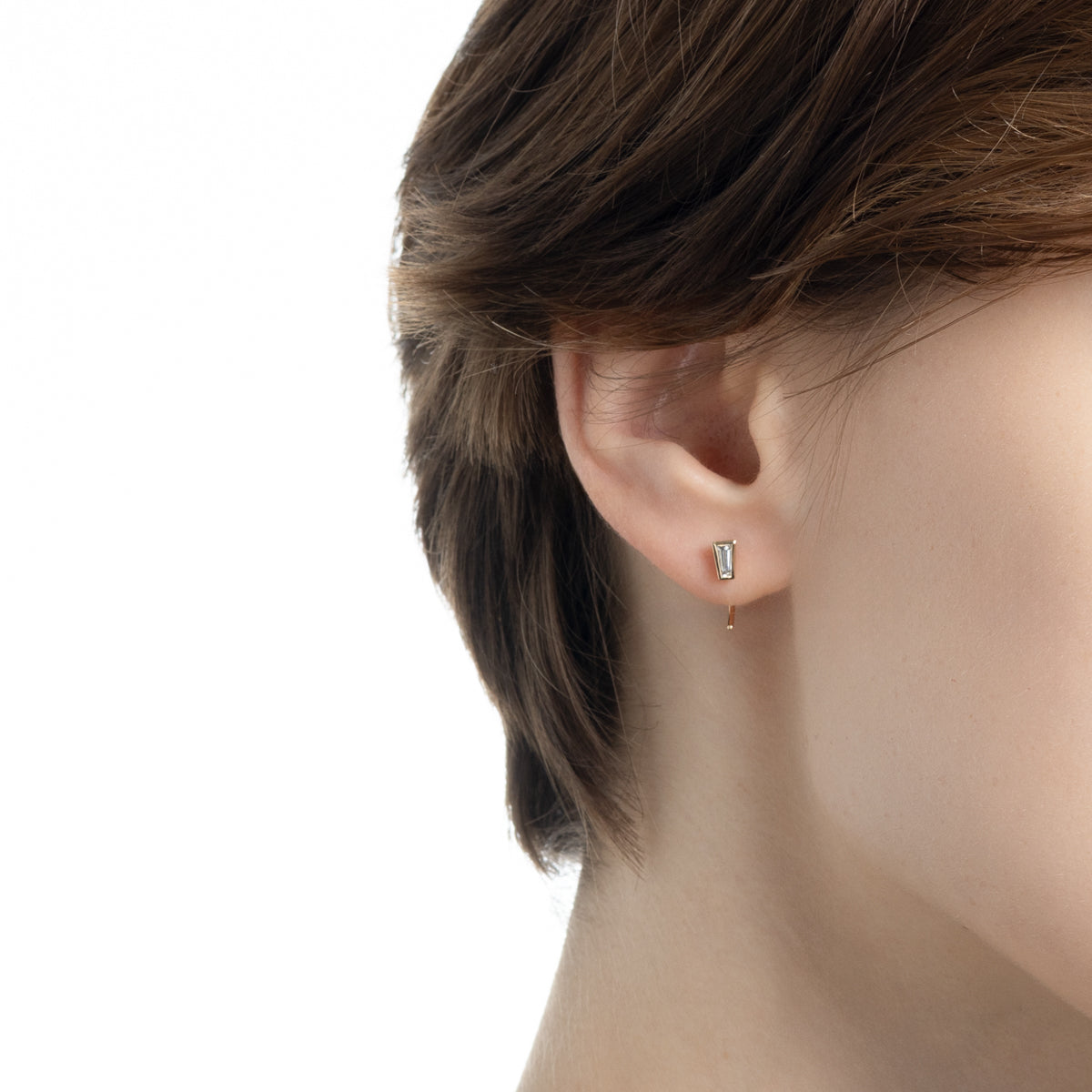 HOLIDAY GIFT SET L.a.brown HYPNOTIC Lab Grown Diamond Mini Arrow Earring/TB