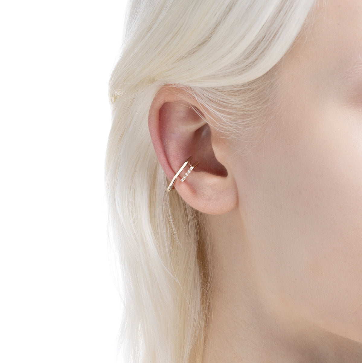 MANHATTAN Polygon Diamond Ear Cuff