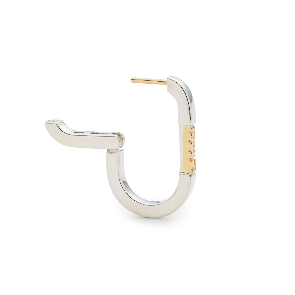 MANHATTAN Crosby Diamond Hoop Earring Medium size