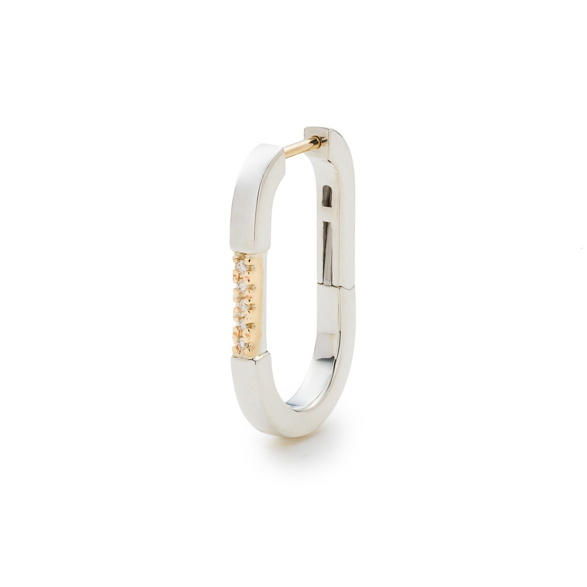 MANHATTAN Crosby Diamond Hoop Earring Medium size