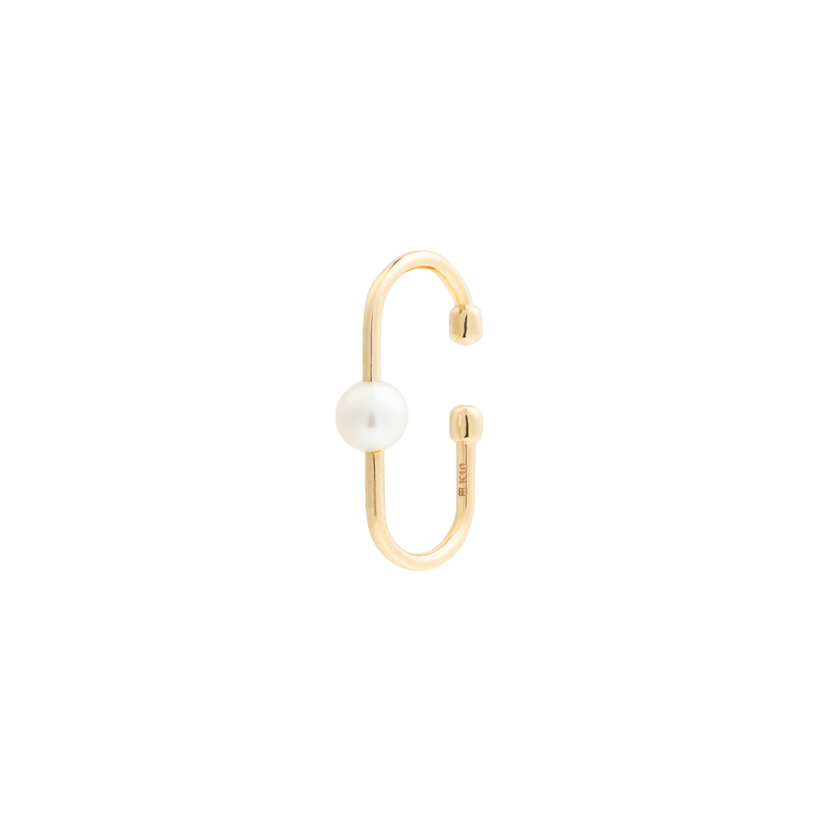 MIRÓ Akoya Pearl Oblong Ear Cuff