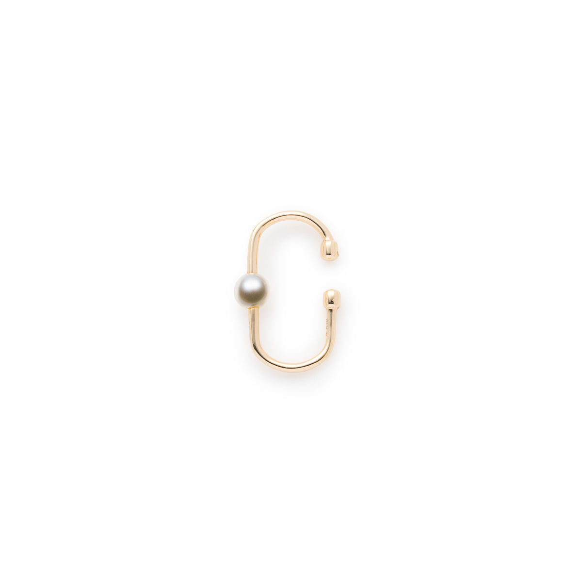 MIRÓ Akoya Pearl Oblong Ear Cuff