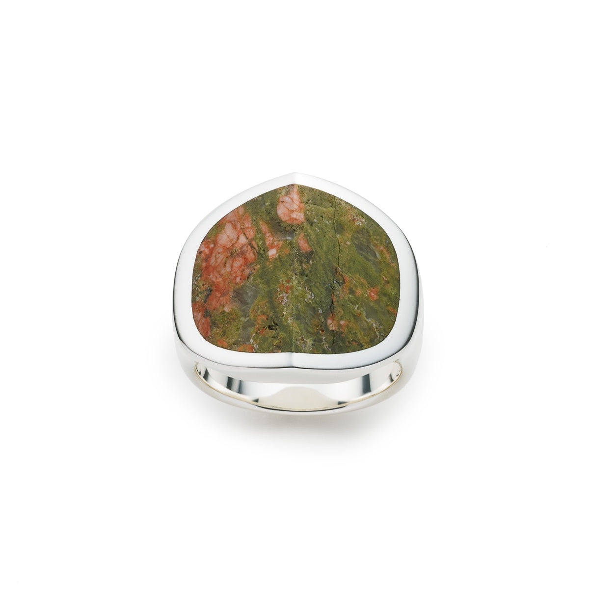 EQUINOX-Pyramid Unakite Ring Large size