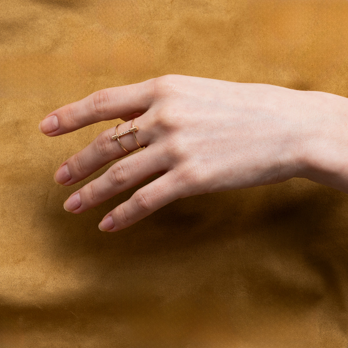 【Made-To-Order】PUNCTURE Diamond Ring