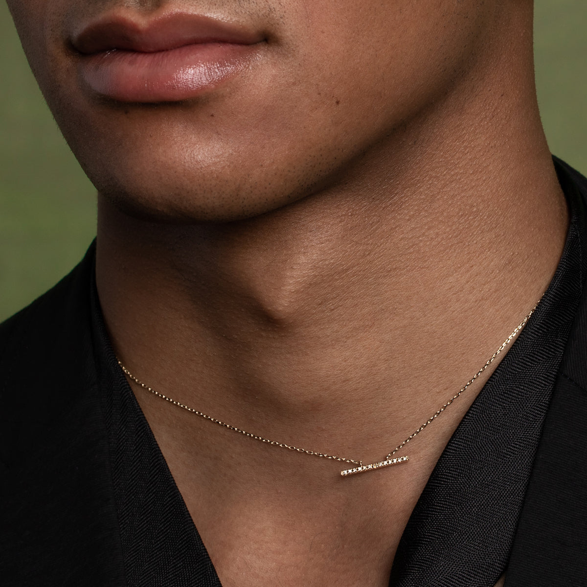 TRAPEZE Diamond Necklace Medium size