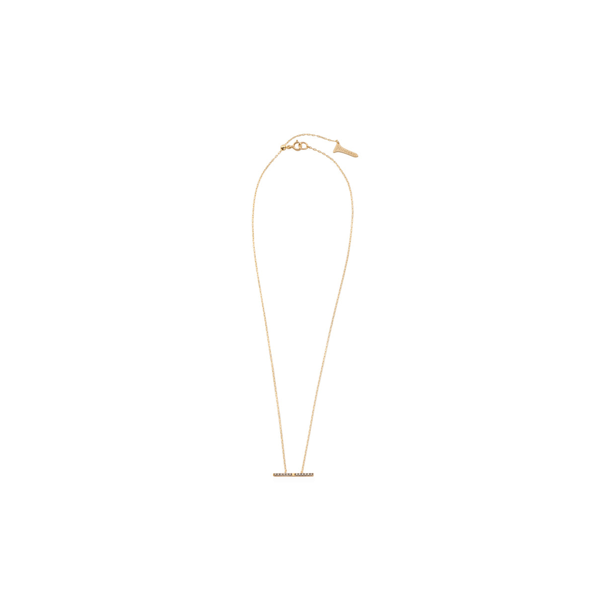 TRAPEZE Diamond Necklace Medium size Black Ruthenium Plated