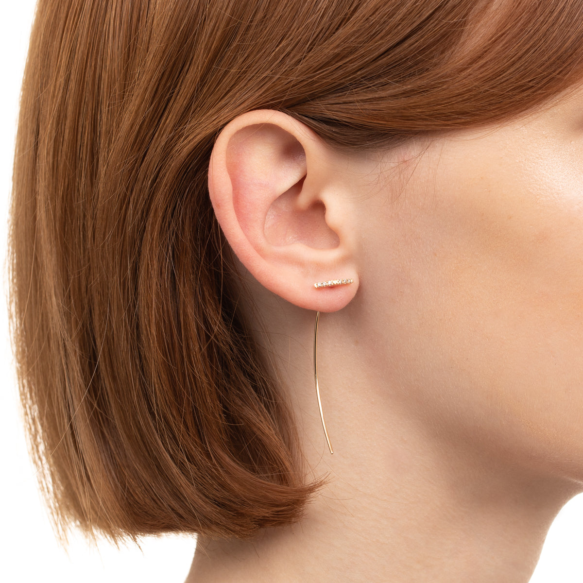 TRAPEZE Diamond Arrow Earring